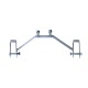 Spare wheel holder (drawbar arm cross-section 30mm)