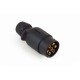 7-pin plug.Plastic case, 1 opening