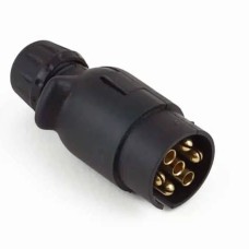7-pin plug.Plastic case, 2 openings