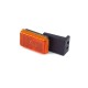 Marker light with rubber arm, yellow